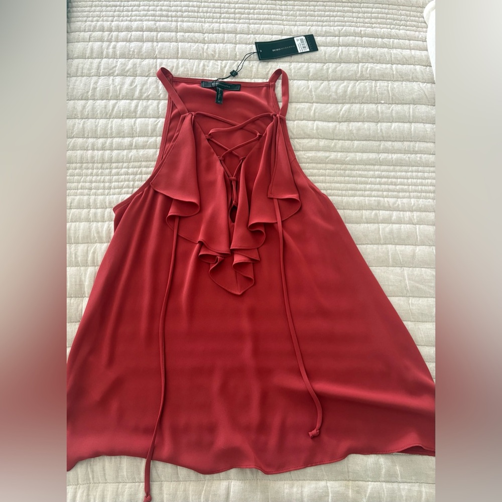 NWT BCBG ruffle tank